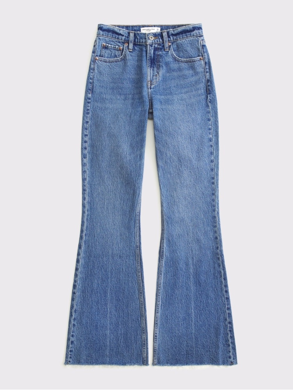 Abercrombie & Fitch Light Blue High-Rise Flared Jeans